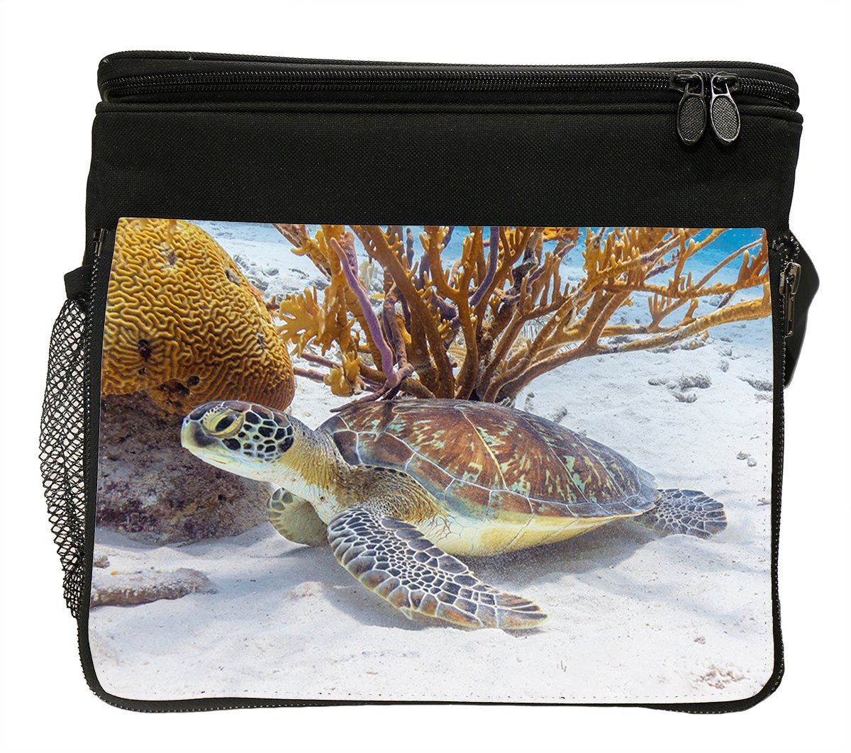 Sitting Turtle Large Insulated Lunch Bag – Ocean Visits Gifts